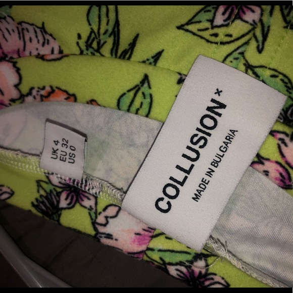 Neon Green Body-con Dress, Collusion Brand - Picture 5 of 5